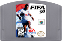 FIFA Road to World Cup 98 Nintendo 64 US box art